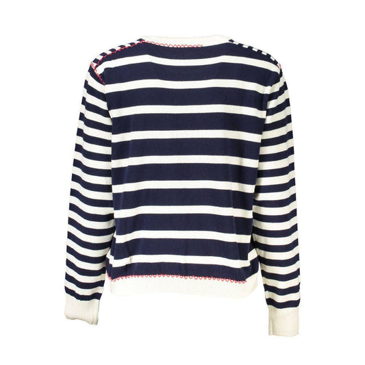 Desigual Blue Cotton Sweater DE-18760-XL