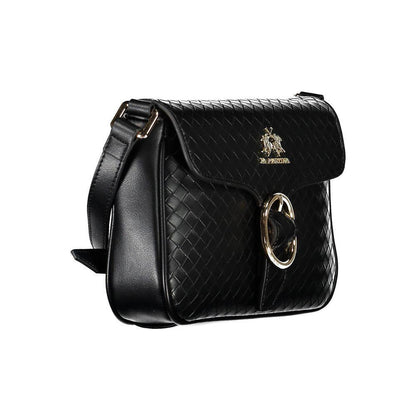 La Martina Black Polyethylene Handbag