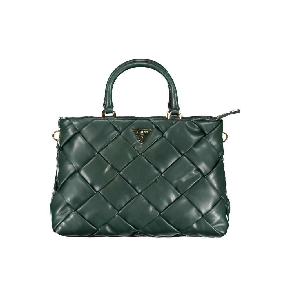 Front view with bag zipped and handles upright.