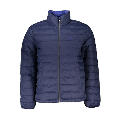 La Martina Blue Polyamide Men Jacket