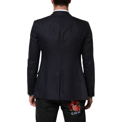 Dolce & Gabbana Dark Blue Single Breasted Men Suit Blazer