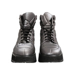 Dolce & Gabbana Silver Padded Mid Calf Lace Up Boots Shoes MV7367-44