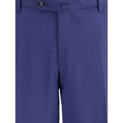 Gi Capri Blue Fleece Wool Suits And Blazer