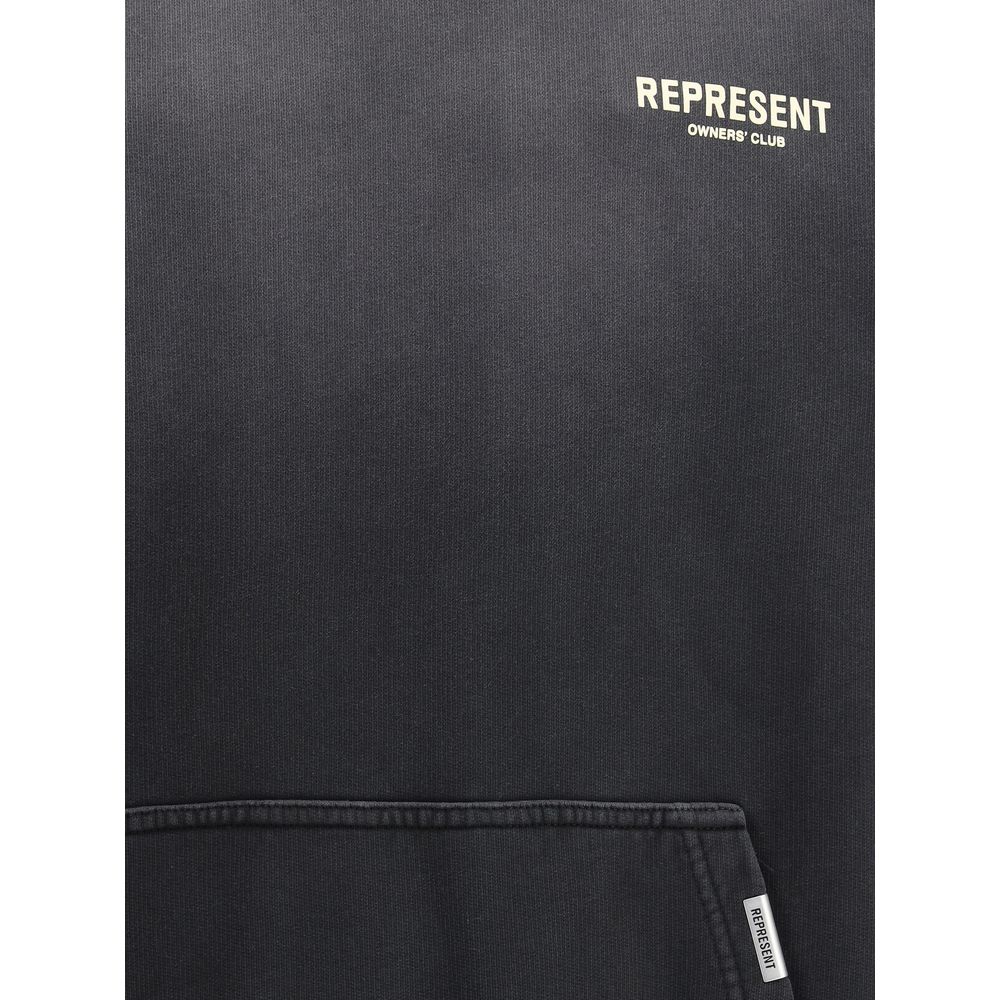 Represent Black Cotton Sweatshirt