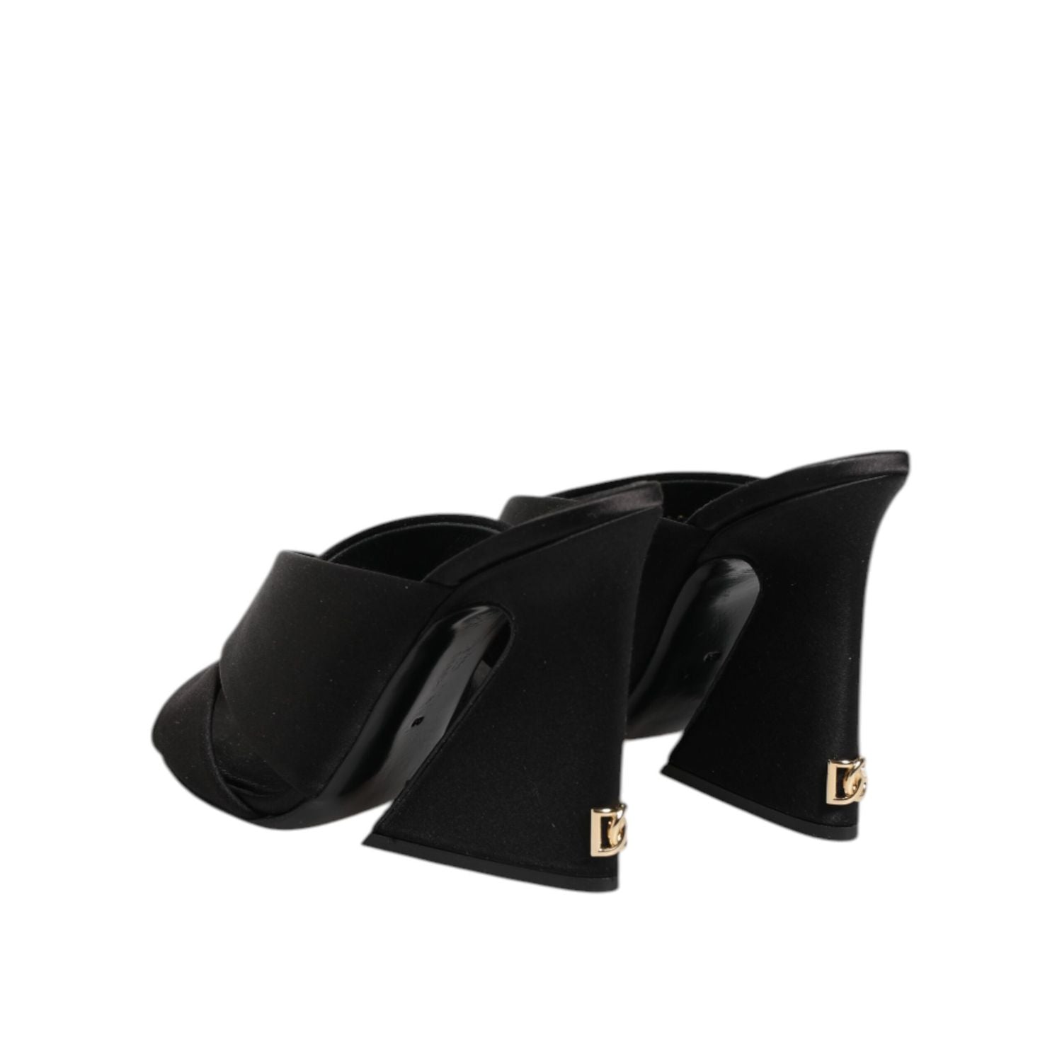 Dolce & Gabbana Black Keira Baroque High Heel Sandals Shoes