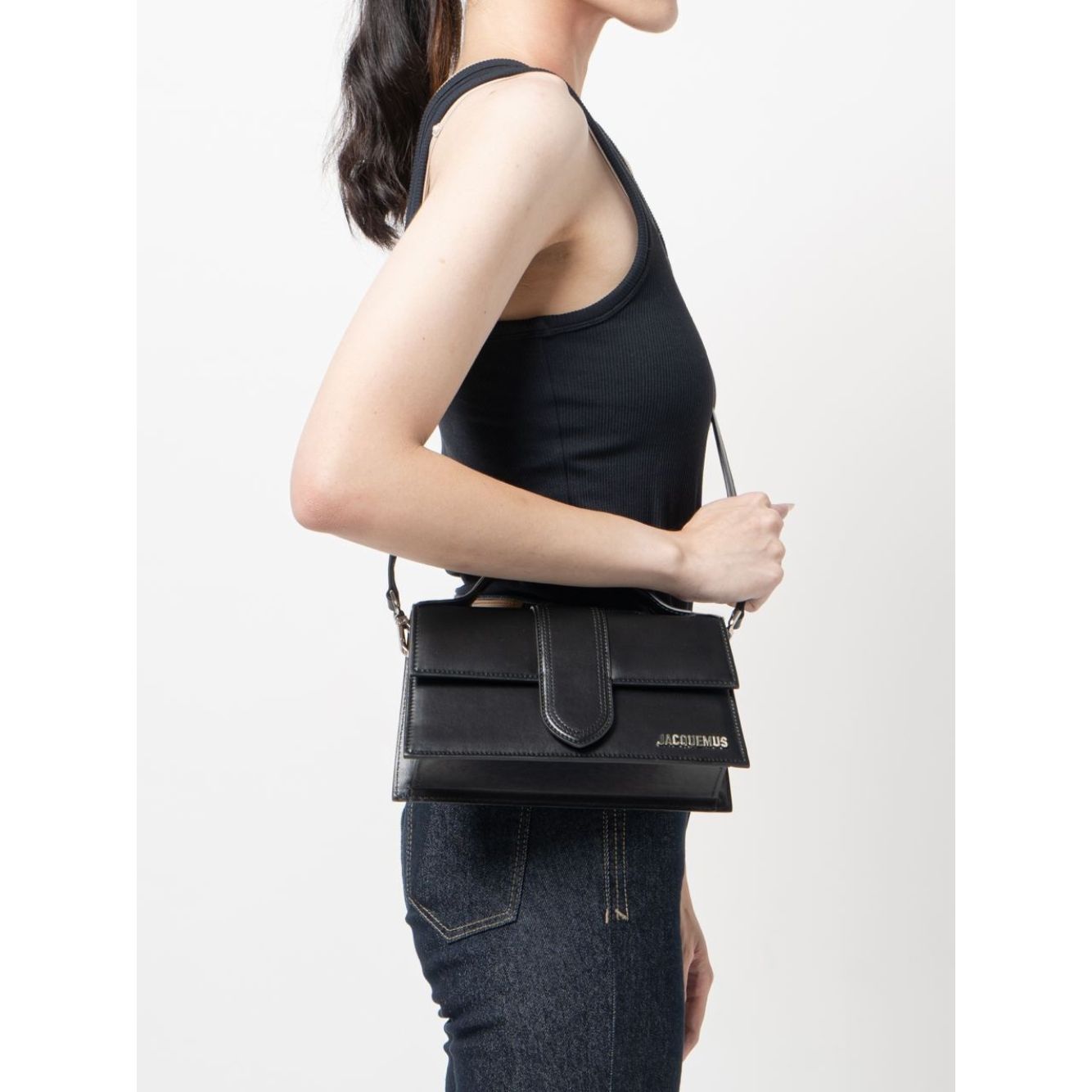 Jacquemus Le Grand Bambino Black Bag