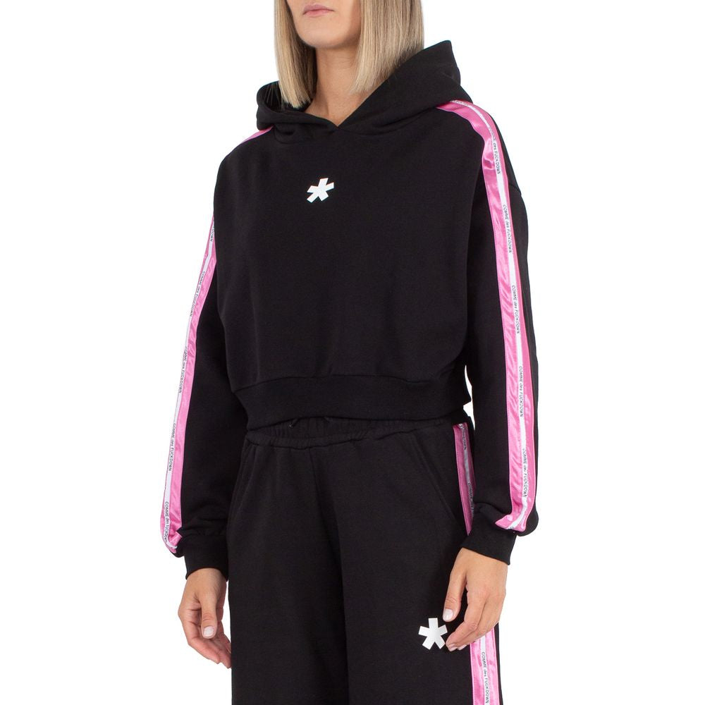 Comme Des Fuckdown Black Cotton Women's Sweater Hoodie