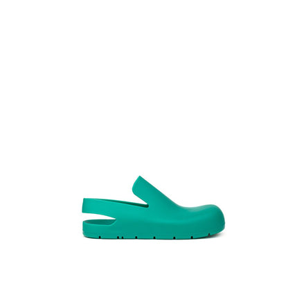 Bottega Veneta Green Cotton Slippers