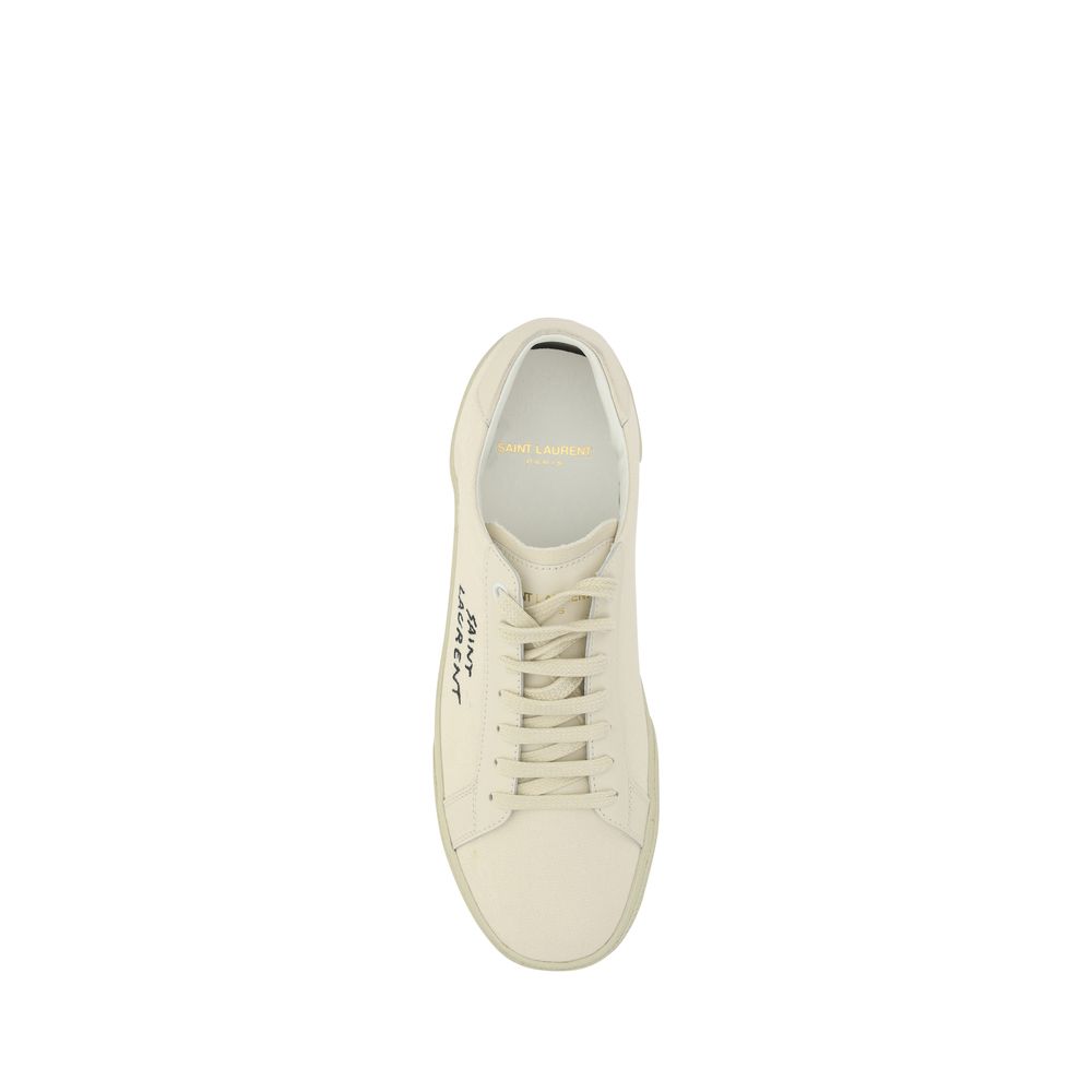 Saint Laurent White Rubber Low Top Sneakers