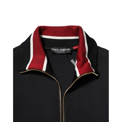 Dolce & Gabbana Black DG King Full Zip Sweatshirt  Sweater