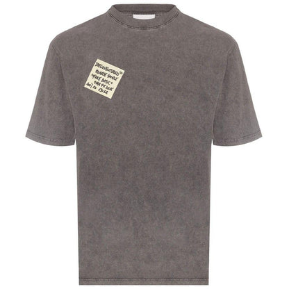 Diego Venturino Gray Cotton T-Shirt