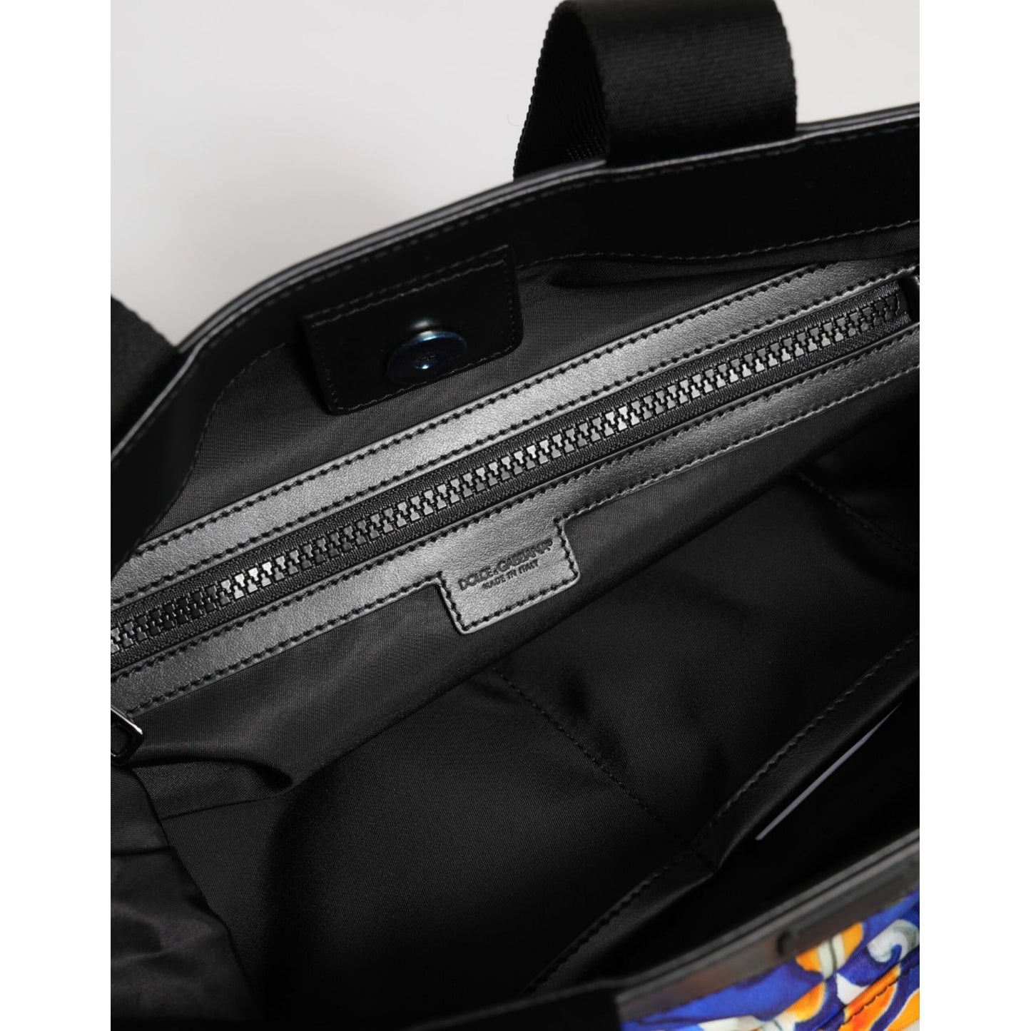 Dolce & Gabbana Multicolor Maiolica Print Tote Shoulder Strap Bag