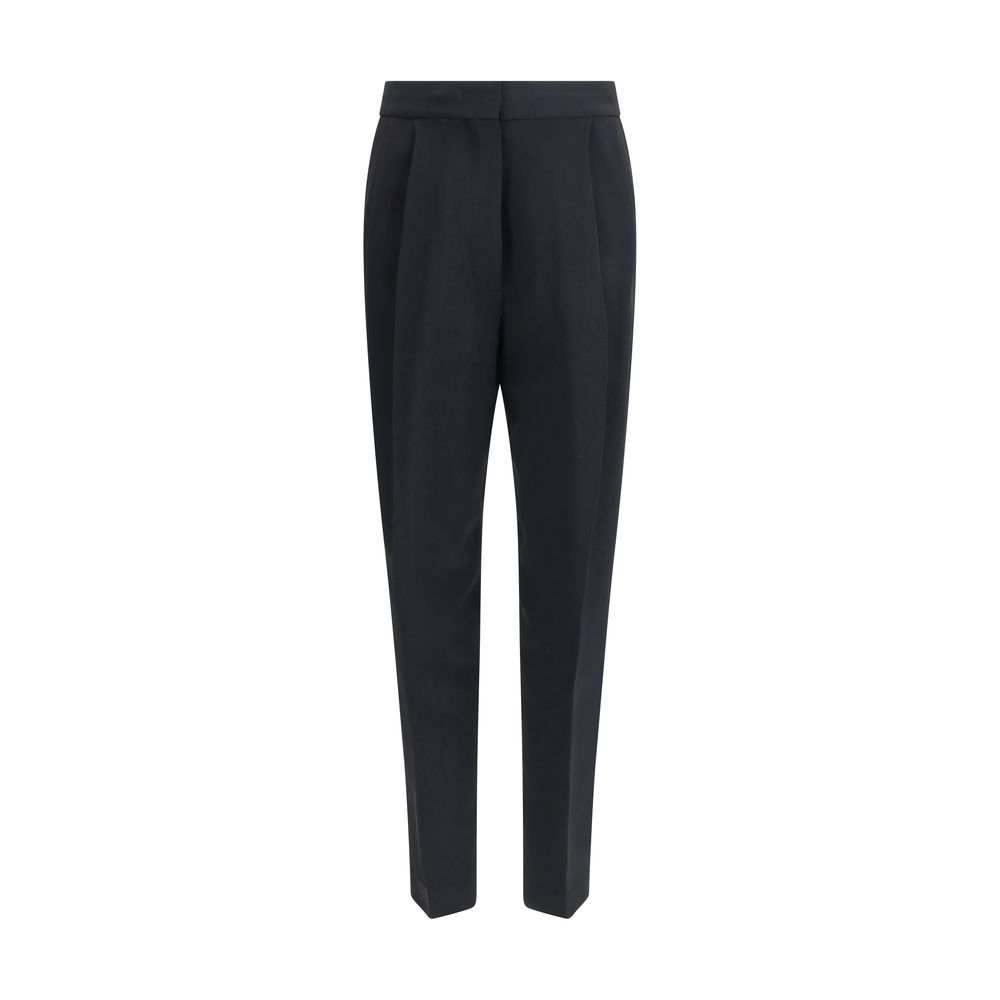 Fabiana Filippi Black Acetate Casual Pants