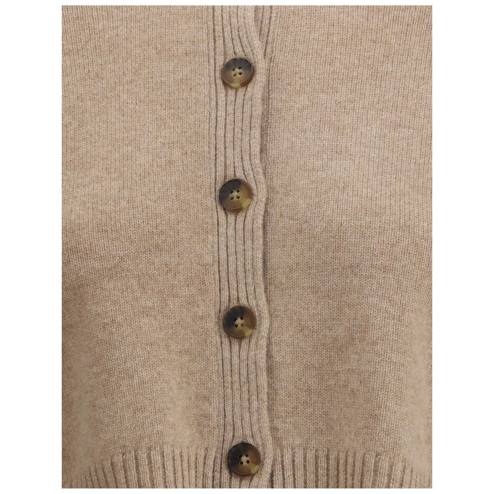 Loulou De Saison Beige Cashmere Cardigan