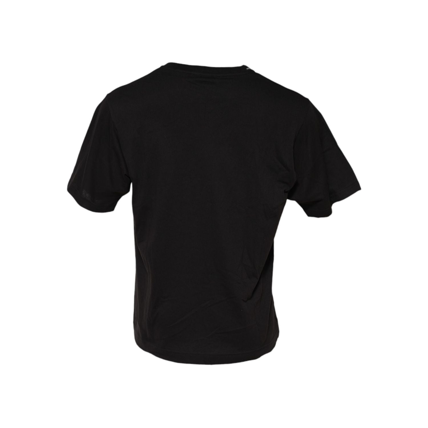 Dolce & Gabbana Black Minimalist Cotton Crew Neck T-shirt