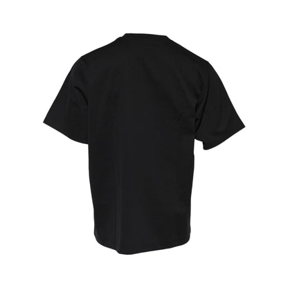 Dolce & Gabbana Black DG Logo Print Cotton Crew Neck T-shirt
