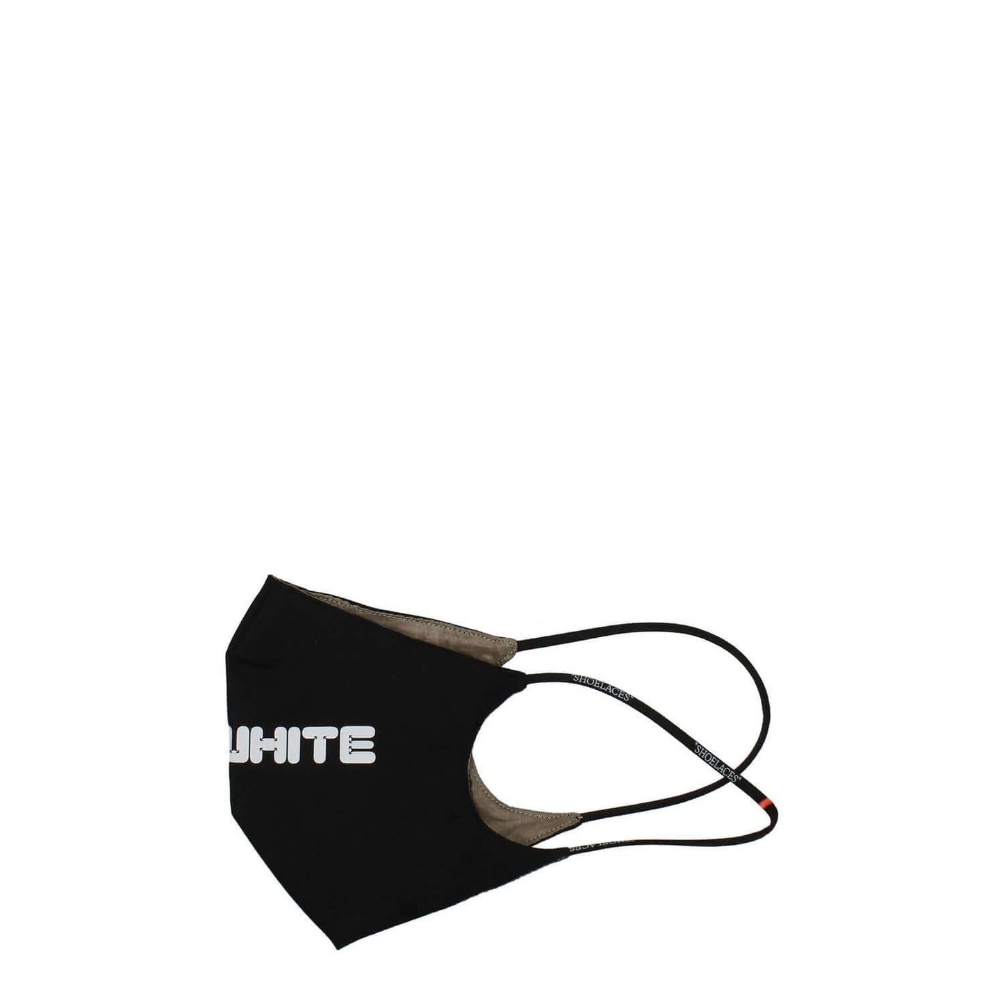 Off-White Black Cotton Facemask featuring logo, casual style, made from 100% cotton. MPN OMRG003F21FAB0021001, non-new collection.