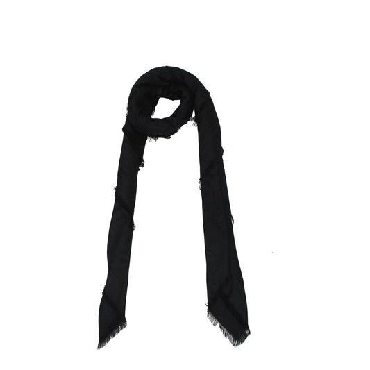 Balmain Black Viscose Foulards