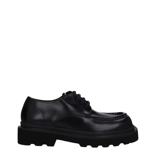 Dolce & Gabbana Black Leather Oxfords And Derbies 1728,75667636384,Black,Dolce & Gabbana,EU39.5/US6.5,EU41/US8,Men,New with tags,Oxfords and Derbies - Shoes,Shoes