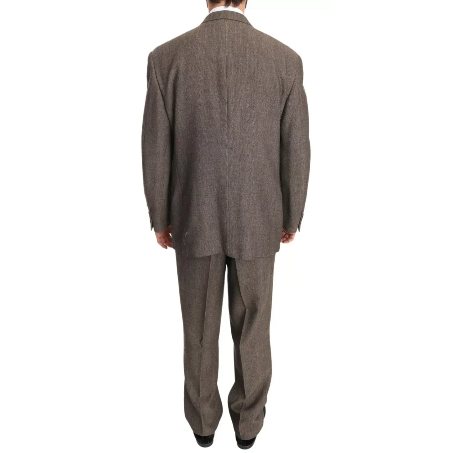 Dolce & Gabbana Brown Single Breasted Wool Suit