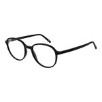 Andy Wolf Black Unisex Glasses Frame in full-rim acetate with demo lenses, size 53-18-145, includes branded case.