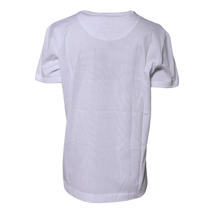 Dolce & Gabbana White Cotton Goodluck 2022 Crew Neck T-shirt