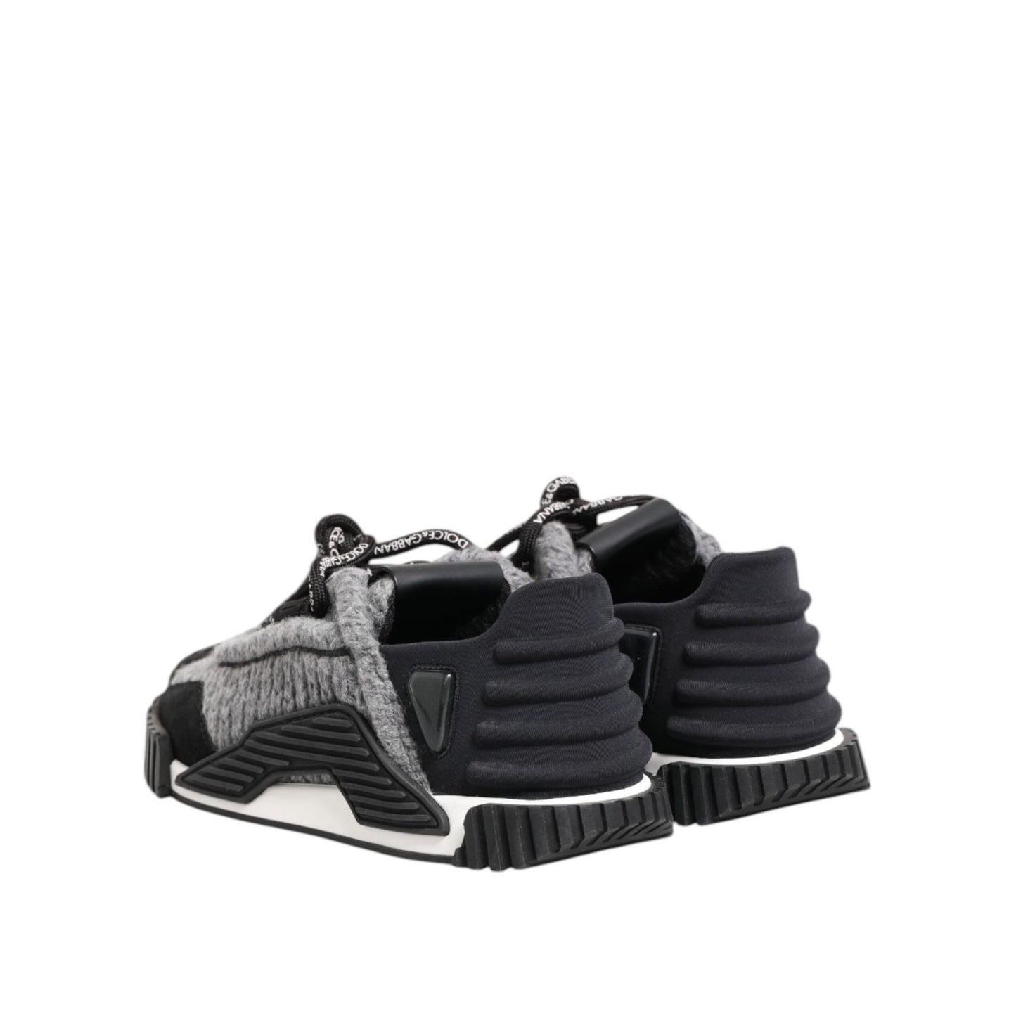 Dolce & Gabbana Black Gray NS1 Low Top Sneakers Shoes