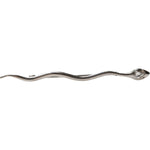 Dolce & Gabbana Silver Brass Crystal Spilla Serpente Mens Brooch Pin SMY10788