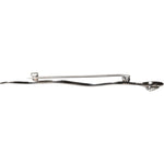 Dolce & Gabbana Silver Brass Crystal Spilla Serpente Mens Brooch Pin SMY10788