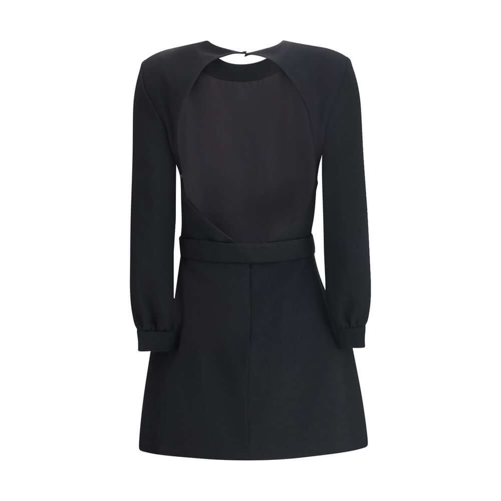 Saint Laurent Black Viscose Cocktail Dress