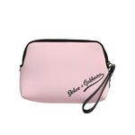 Dolce & Gabbana Pink Solid Nylon DG Logo Print Clutch Zip Borse Pouch Bag BAG4561