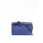 Ferrari Metal blue GT patent leather bag with chain