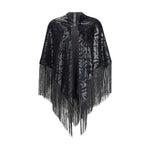 Giorgio Armani Velvet Shawl with fringes GIGW001916UC001BB