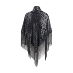 Giorgio Armani Velvet Shawl with fringes GIGW001916UC001BB