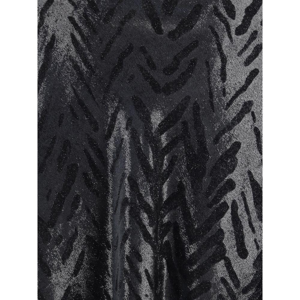 Giorgio Armani Velvet Shawl with fringes GIGW001916UC001BB