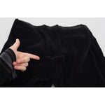 Dolce & Gabbana Black Stretch Cotton Slim Trousers Chino Pants