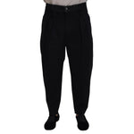 Dolce & Gabbana Black CottonStretch Loose DenimTrouser Jeans