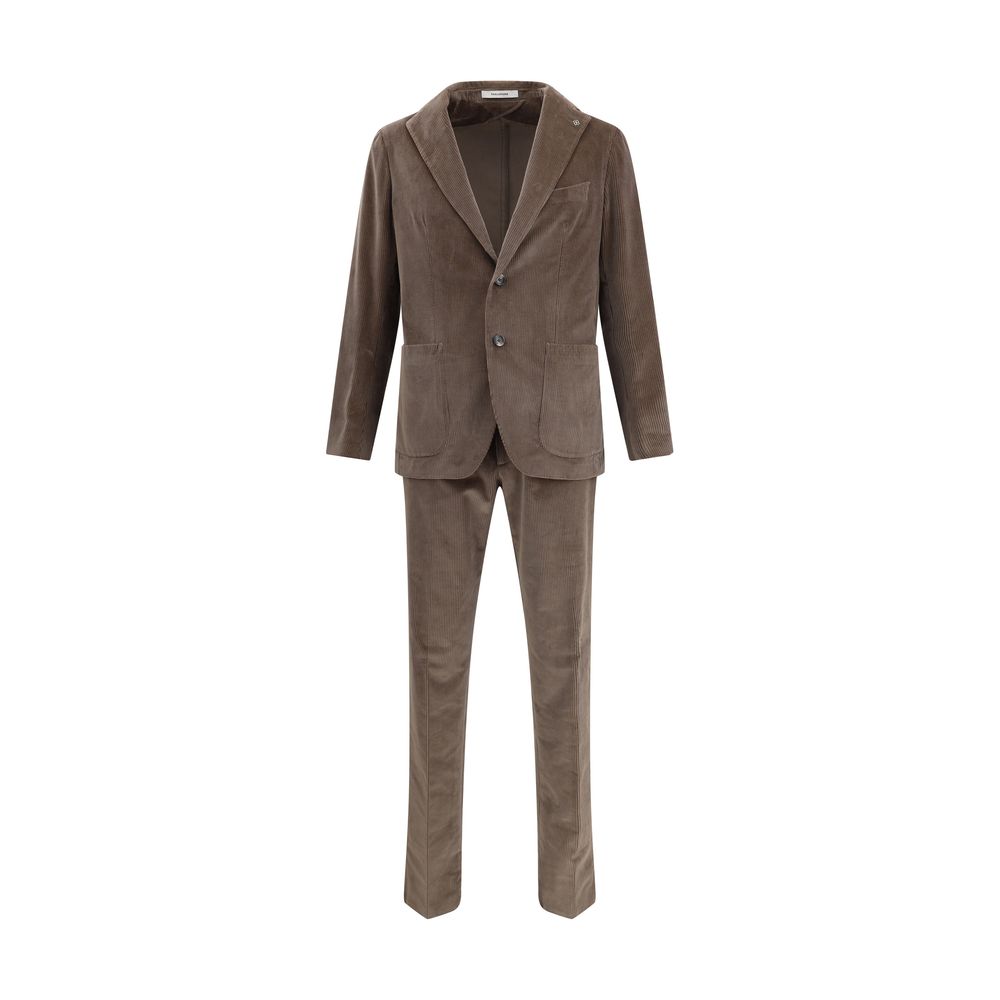Tagliatore Brown Cotton Two-Piece Suit