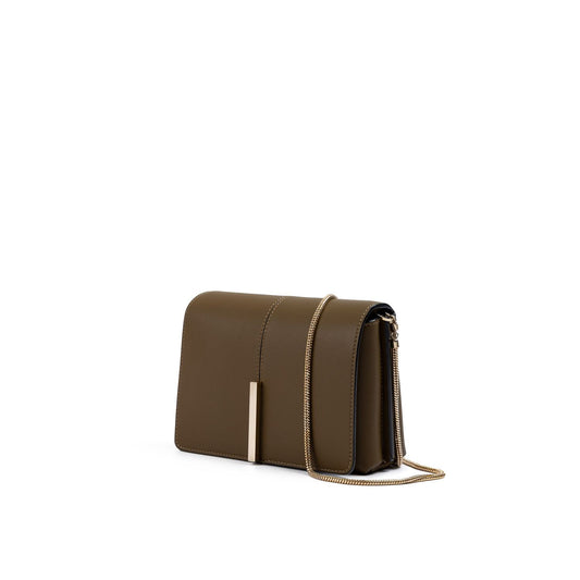 Giada Olive Green Leather Crossbody Bag GI300725-3