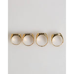 Dolce & Gabbana Gold Tone Brass JAZZ Letter Set 4 Pieces Adjustable Ring
