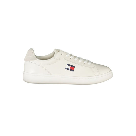 Tommy Hilfiger White Leather Men Sneaker