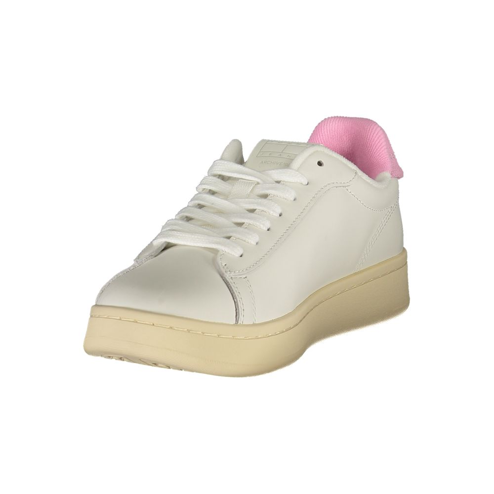Tommy Hilfiger White Leather Women Sneaker