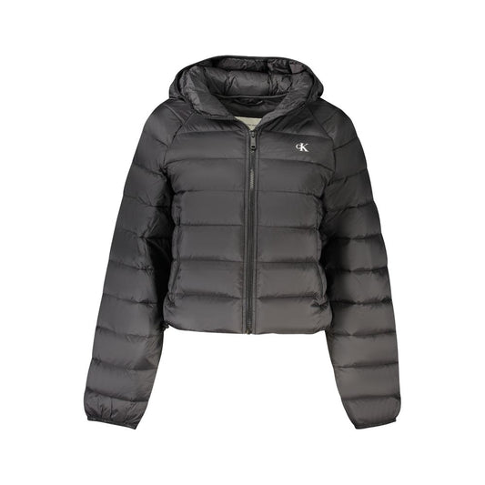 Calvin Klein Black Nylon Women Jacket CA-39424-L