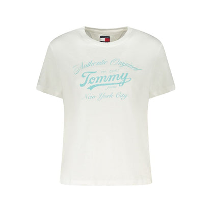 Tommy Hilfiger White Cotton Women T-Shirt