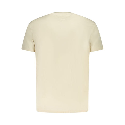 Tommy Hilfiger Beige Cotton Men T-Shirt TO-39456-S