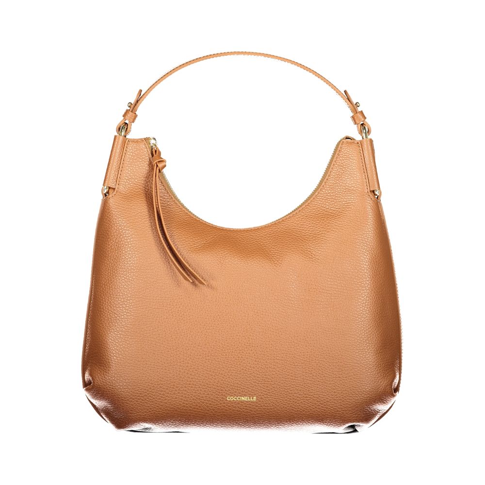 Front view with bag zipped and handles upright.