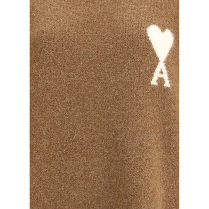 Ami Paris Brown Alpaca Vicugna Pacos Sweatshirt