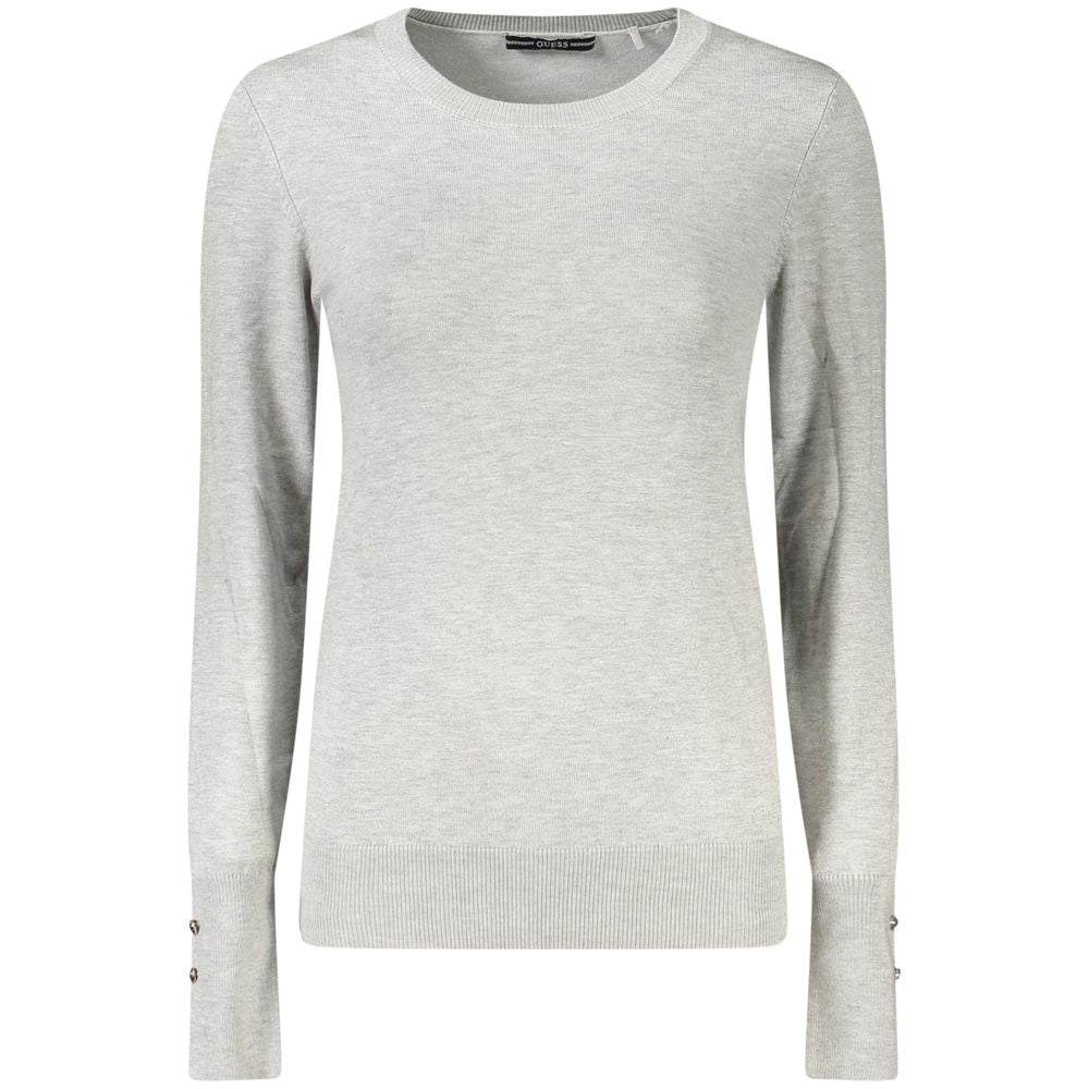 Guess Jeans Gray Viscose Women Sweater GU-39565-S