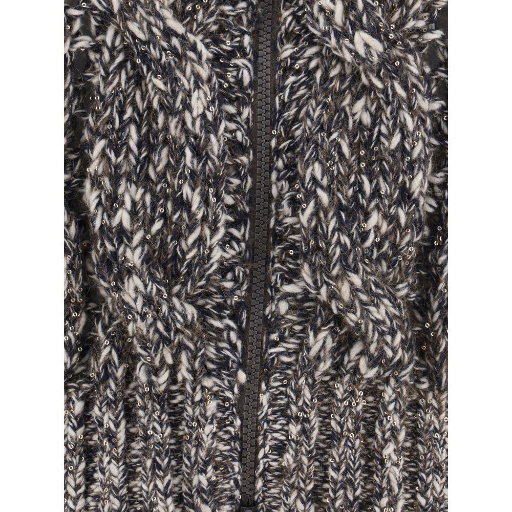 Brunello Cucinelli Braided Cardigan BR-MGR372906COJ57-XL