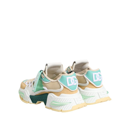 Dolce & Gabbana Multicolor Leather Airmaster Low Top Sneakers Shoes